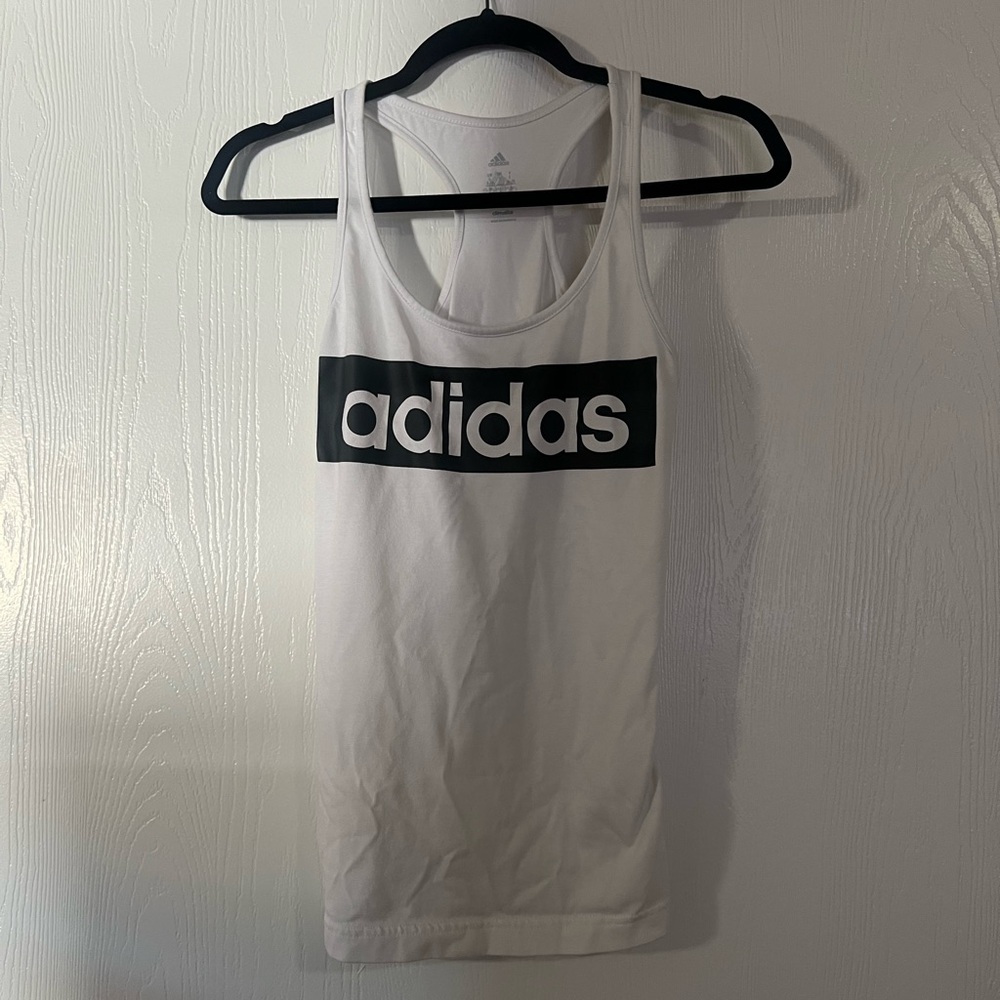 White Adidas tank top (Small)